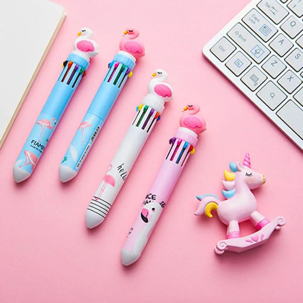 

new 2020 stylo 10 Colors ballpoint pen feutres de coloriage ball pen school pen nurse pen office accessories stationery supplies