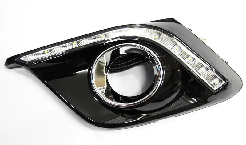 2 шт. для Mazda 3 Axela 6000 К белый светильник Светодиодный дневной ходовой светильник DRL Автомобильная противотуманная фара