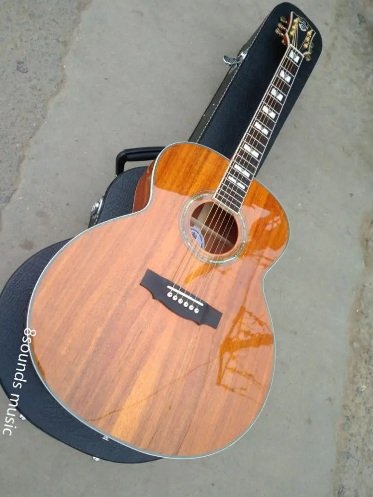 

free shipping professional guitar jumbo acoustic guitars F50 vintage guitar AAA koa guild acoustic electric guitars