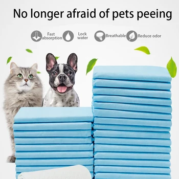 

100Pcs/Bag Disposable Leakproof Nappies Pets Puppy Deodorant Quickly Absorbs Water And Shrinks Dog Toilet Supplies