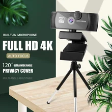 Aliexpress - USB webcam with privacy cover and noise reduction microphone 1K / 2K / 4K, 30fps webcam for live streaming broadcast conferences