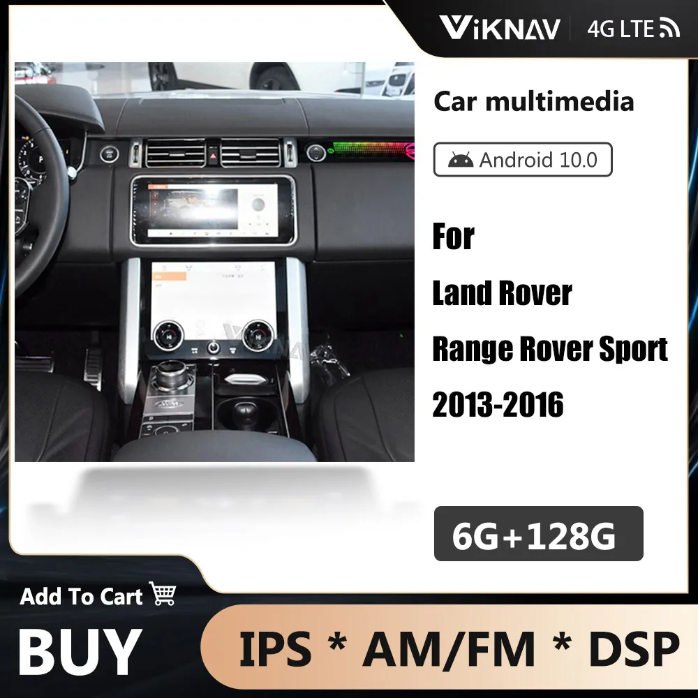 

12.3' Android 10 Car Radio For Land Rover Range Rover Sport 2013-2016 GPS Navigation Multimedia Player Stereo Wireless Receiver
