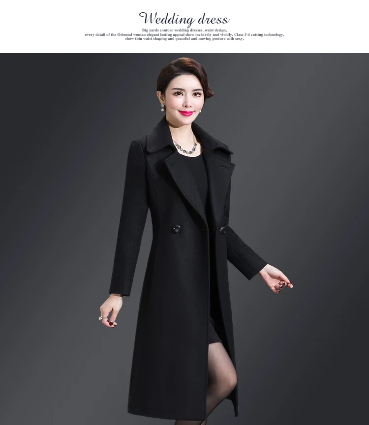 New Women Wool Blends Long Coat Autumn Winter 2021 Fashion Sashes Woolen Jacket Slim Outerwear Female New Women Wool Blends Long Coat Autumn Winter 2021 Fashion Sashes Woolen Jacket Slim Outerwear Female