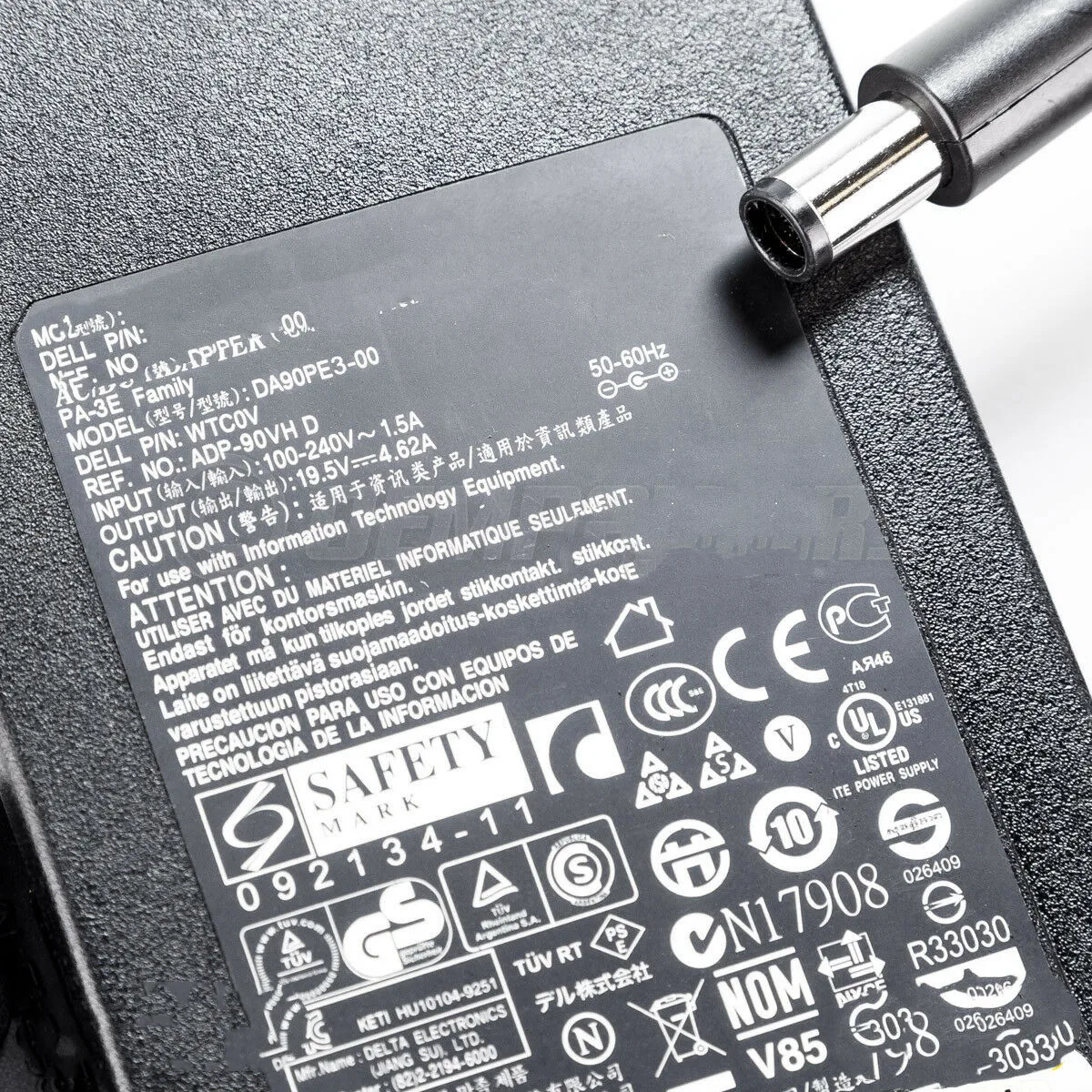 Совместим с DELL 90W Inspiron M501R M511R M5010 N3010 AC адаптер питания PA-3E