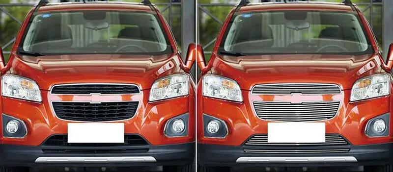 Для Chevrolet Tracker Trax 14-15 передняя решетка сотовый гриль сетка 2PCSffo