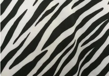 

150cm * 100cm Four-Sided Large Elastic Solid Impervious Spandex Laica Bottom Black White Zebra Prints Cloth Swimsuit DIY Fabric