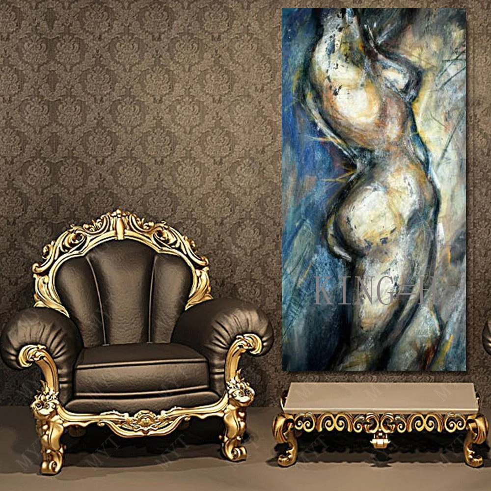 Man En Vrouwen Sex Foto Liefde Sex Naakt Abstract Canvas Impressionistische Olieverf Handgemaakte Wall Art Figuur Schilderen Moderne