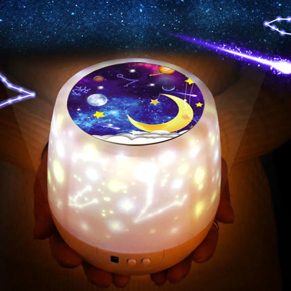 

Starry Fantasy Projection Lamp Romantic Birthday Gift Starry Fantasy Projection Lamp Colorful Spiral Star Moons