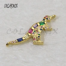 10 шт. браслеты с динозавром, ювелирные изделия из кристаллов, циркониевые браслеты, соединитель для женщин, модные ювелирные изделия, браслеты на запястье, подарок 5751