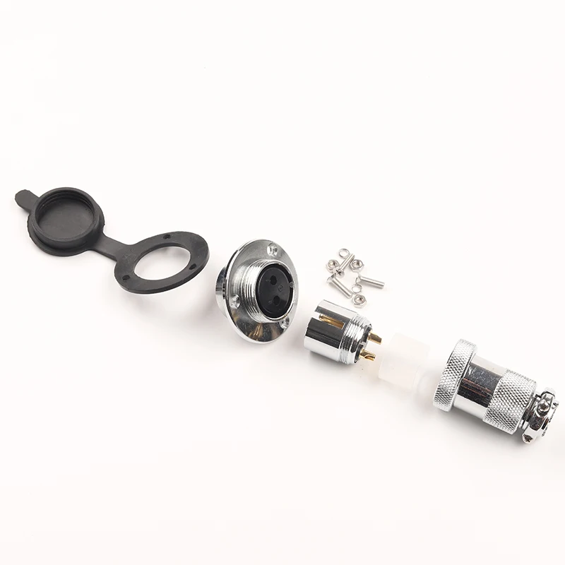 1Set DF25 GX25 Circular Flange Female Socket& Male Plug Aviation Connectors M25 2/3/4/5/6/7/8 Pin Wire Connector With cover