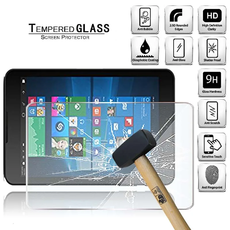 Cover Protettiva Per Schermo In Vetro Temperato Per Tablet Per Tesco Windows Connect 9 Schermo Antigraffio Antigraffio A Copertura Totale Da 8.9"