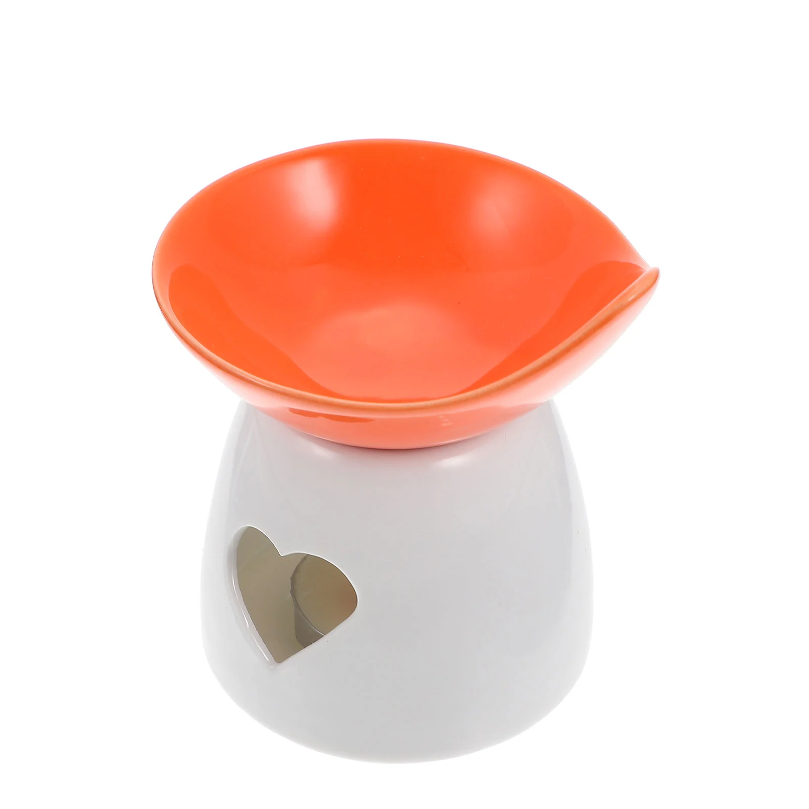 1 Set Cheese Melting Pot Ceramic Chocolate Fondue Butter Warmer for Home (Orange) | Дом и сад