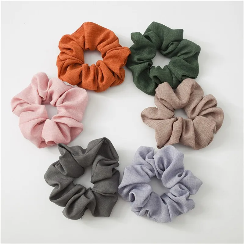 Однотонные женские резинки для волос эластичные с кольцами однотонная