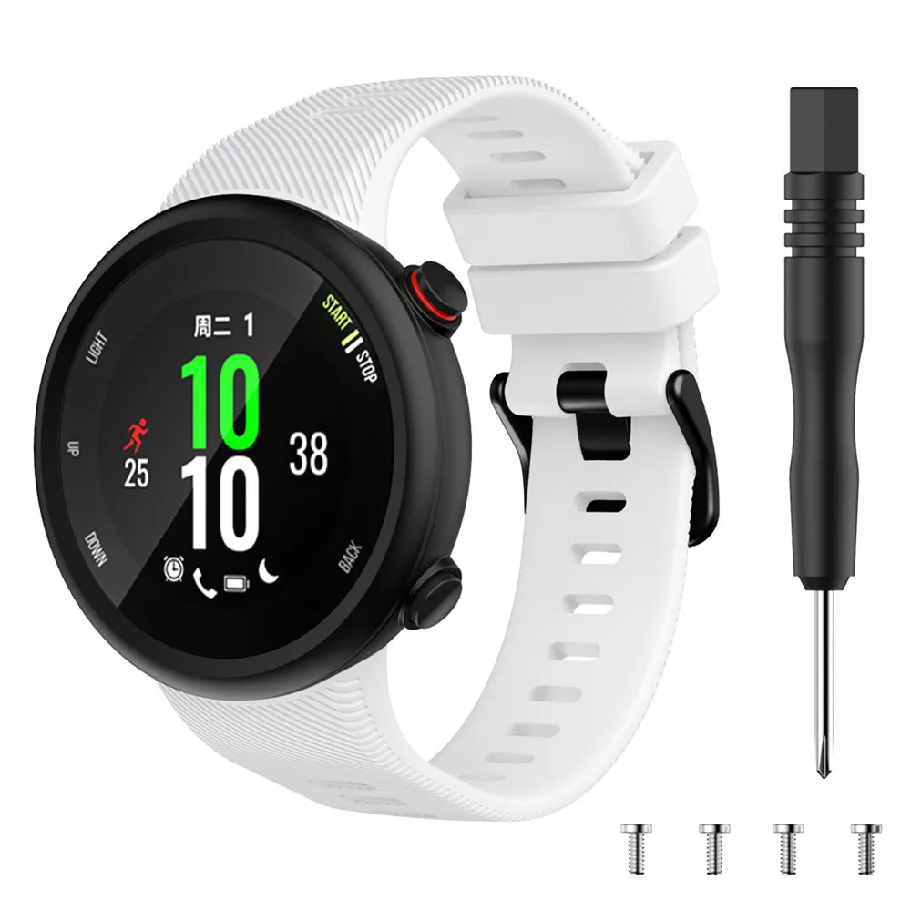 Силиконовый ремешок для часов Ремешок для Garmin Forerunner 45 45s смарт-браслет для часов модный спортивный сменный ремешок