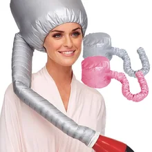 1 шт. нейлоновый фен для волос крышка для ухода s краска для волос мягкая крышка для сушки волос регулируемая Женская моделирующая нагревательная Крышка для обработки теплого воздуха розовая