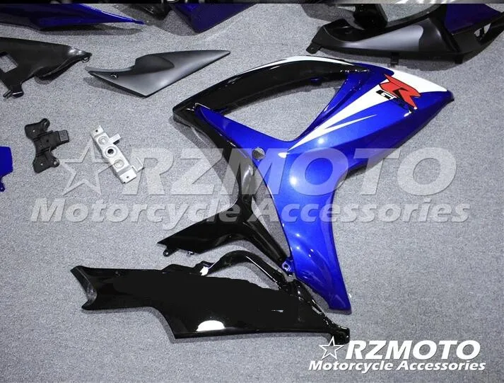 ABS инъекции обтекатели комплект подходит для SUZUKI GSX-R600 GSX-R750 K6 2006 2007 GSX-R600 k6 06 07 синий E1