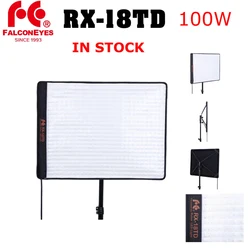 FalconEyes RX-18TD LED Studio Video Photography Flexible Lighting Continuous 100W Bi-Color Photo Light For Interview Vlog Selfie