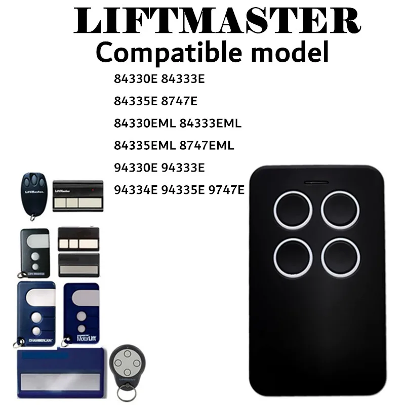 

Liftmaster 94335E Chamberlain 94335E remote control 433mhz garage remote rolling code