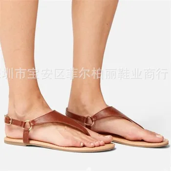 

2020 New Summer Sandals Women Fashion T-strap Stripe Flip Flops Thong Flat Sandals Gladiator Sandal Shoes Woman Zapatos Mujer