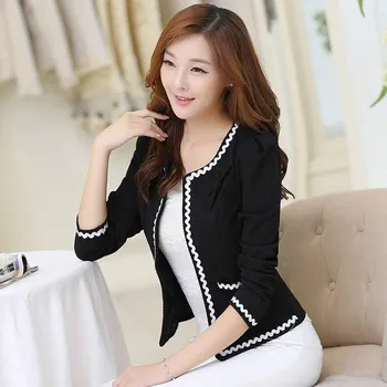

2020 Korean Style Women's Spring Jacket Women Chaqueta Mujer Pocket Casual Coat Cardigan Slim Fit Outerwear Autumn Jackets Vadim