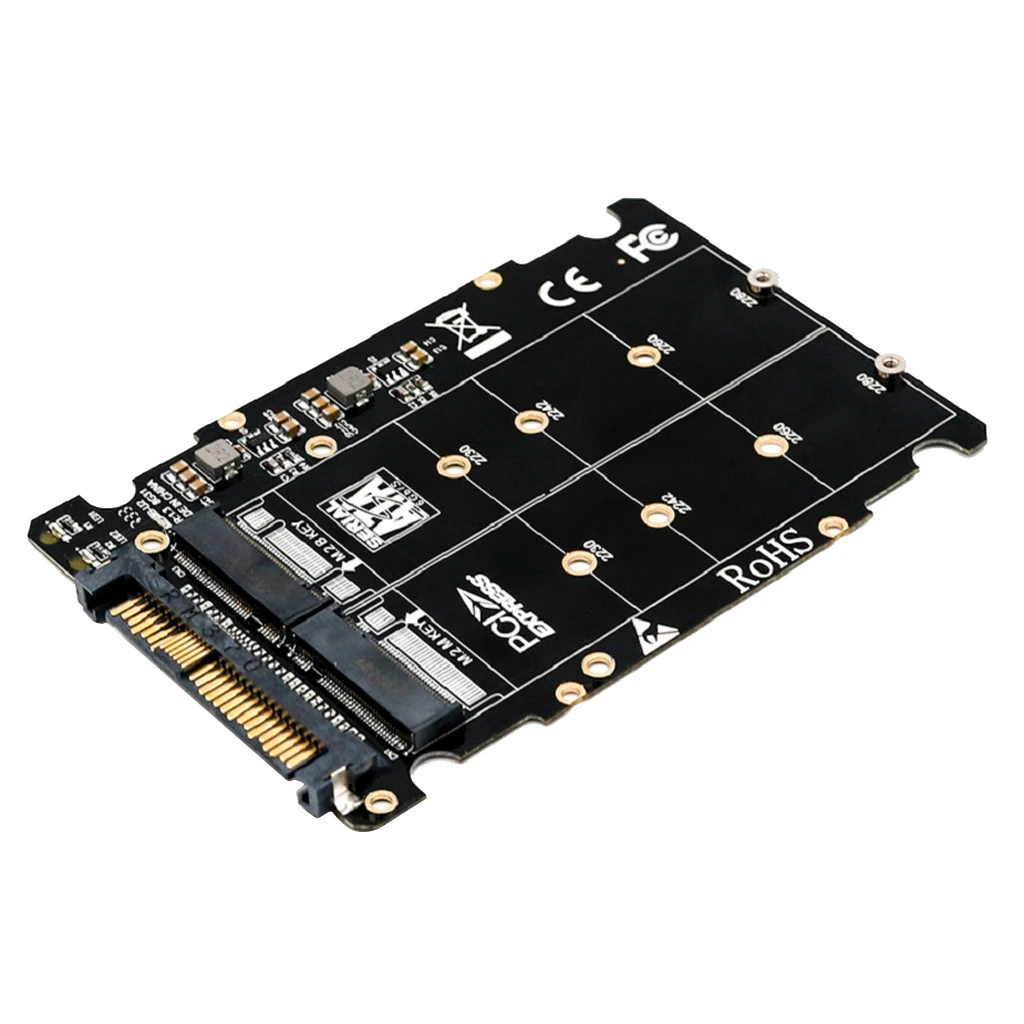 M.2 (Key M / B) To U.2 SFF 8639 Adapter For M.2 NVME SATA SSD