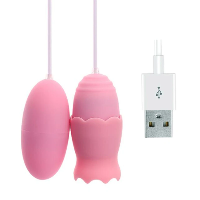 Вибраторы для языка USB вибрирующее яйцо 11 скоростей массаж точки G вагины лизание