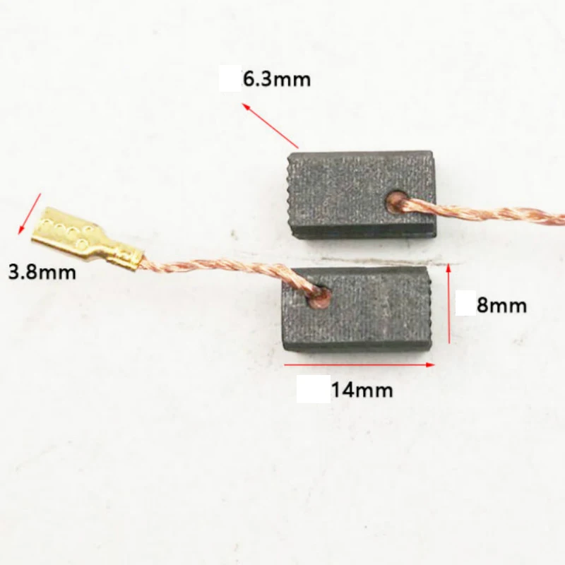 4 Molle Portaspazzole Per Smerigliatrice Bosch GWS6-100 - Ricambio In Metallo Nero | 22.5x12x2.5mm - Foto 5