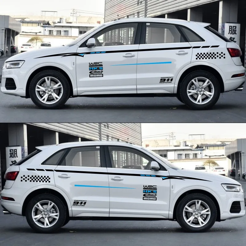 World Datong sport Автомобильная наклейка для Audi A1 A3 Racing Sport WSC Стайлинг наклейка на заказ автомобильный корпус весь виниловый стикер s