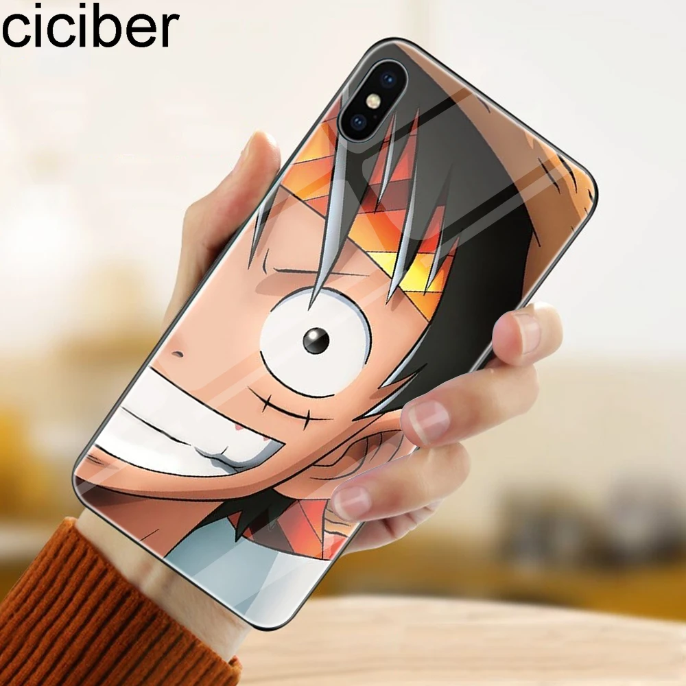 

ciciber phone cases for iphone 11 Pro XR X XS MAX Tempered Glass Cases Cover for iphone 8 7 6 6S Plus One Piece Cute Coque Shell