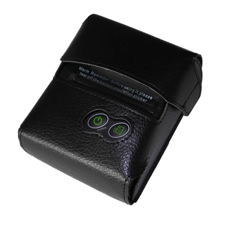 Milestone 58 мм Мини Bluetooth принтер тепловой портативный беспроводной чековый билет Android IOS Карманный принтер маленький MHT-P10 - Цвет: printer-case