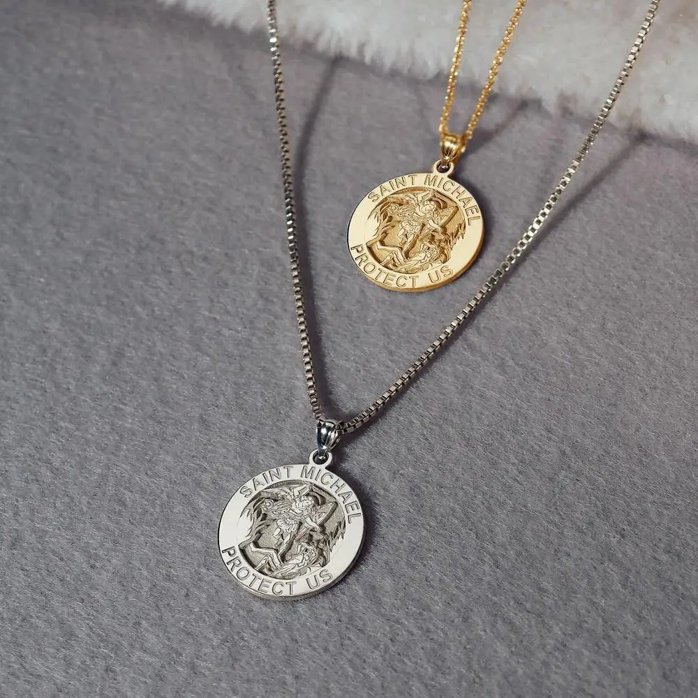 Archangel St.michael Necklace Protect 