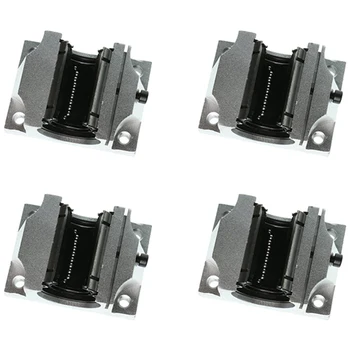 

Bearing Slide Block Slide Bushing, TBR20UU 20mm Linear Ball Bearing Support Block(4Pcs)