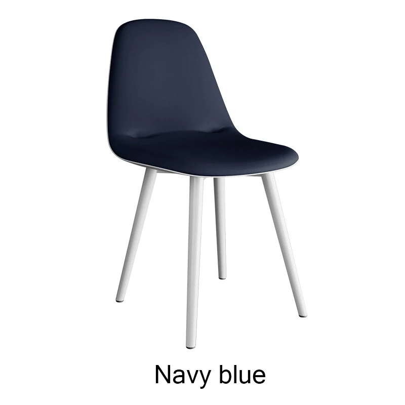 Navy blue Скандинавские INS модный ресторан для обеденных стульев Ресторан офисное собрание компьютерное кресло семейная спальня обучающее кресло для гостиной - Цвет: Navy blue