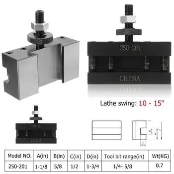 

Quick Change Turning & Facing Tool Post Holder (250-201) Tools Bits CNC Lathe