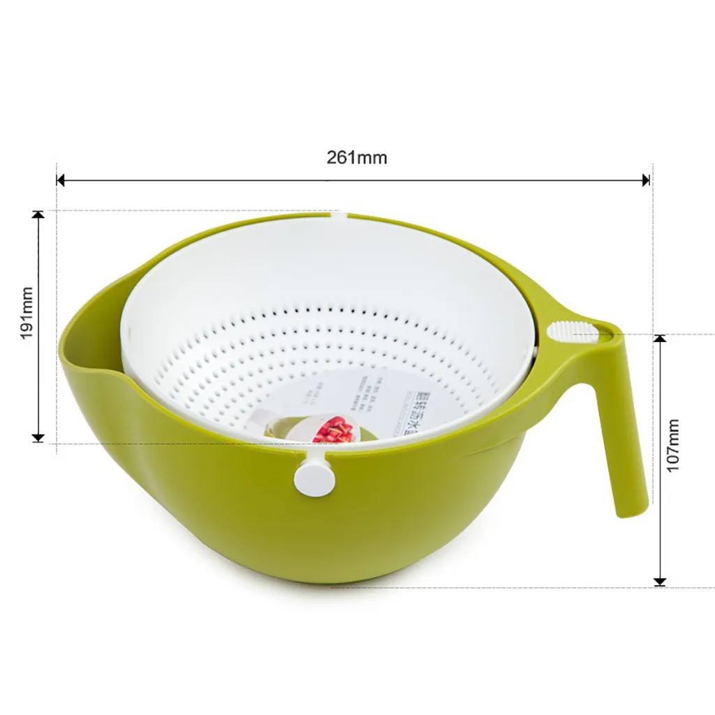 Двойная корзина для слива миска для мытья кухонного сита, корзина для овощей и фруктов мытье овощей, качественные кухонные инструменты для мытья