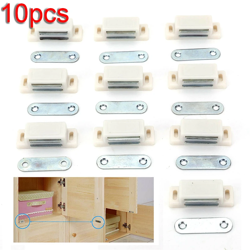 10 шт. Магнитная дверная фиксатор для кухонного шкафа шкаф книжные шкафы