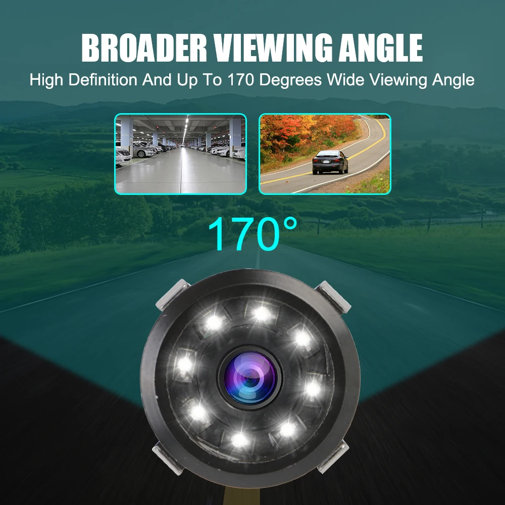 OBEST Camara Marcha Atrás de Coche 1080P Visión Nocturna, AHD/CVBS Cámara  Respaldo de Visión Trasera/Lateral Metal, Rotar 360°, Gran Angular 170°,  para Automóvil/Caravana/Camiones/Furgoneta 12V-24V : : Electrónica