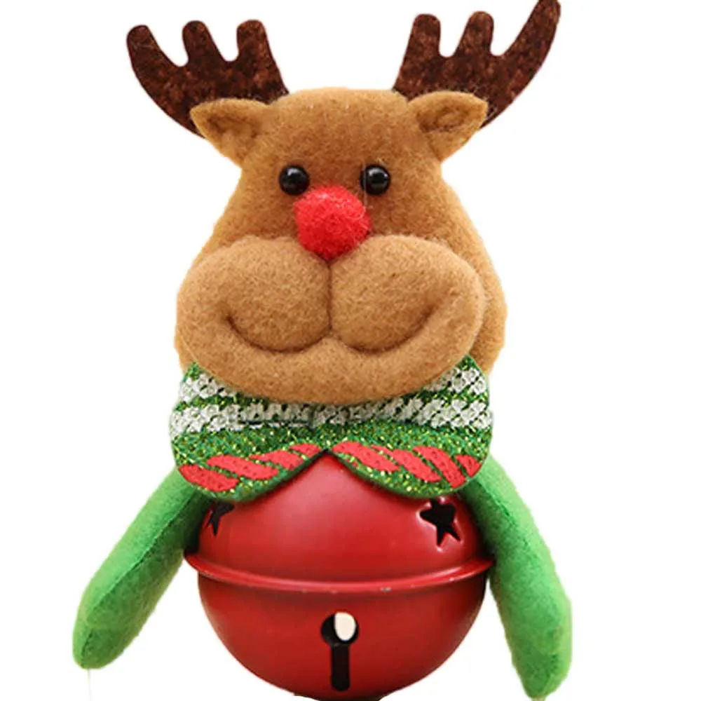 Рождественские звенящие колокольчики Санта Клаус дверной звонок снеговик, лося дверной звонок Рождественская елка Подвески рождественские DIY haning украшения для дома#25