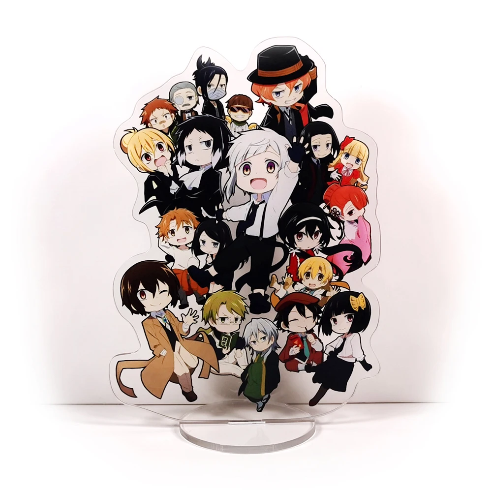 

Bungo Stray Dogs Chuuya Ryuunosuke Ichiyou Motojirou cute GM acrylic stand figure model plate holder cake topper anime