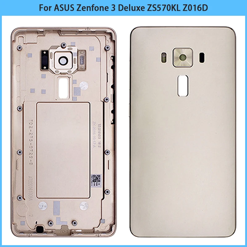 New Rear Housing Case For ASUS Zenfone 3 Deluxe ZS570KL Z016D Battery Back Cover Metal Door Replacement Part With Side Button | Мобильные