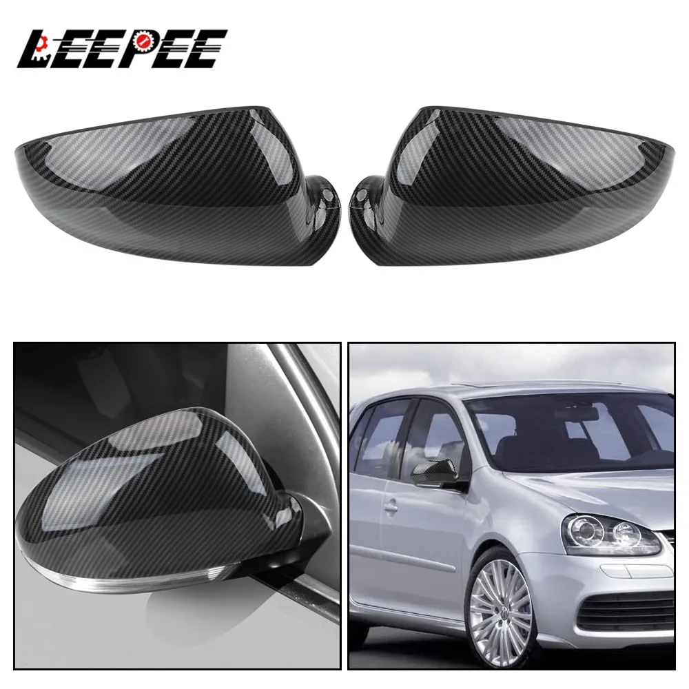 

Car Rear View Mirror Housing Case Caps for VW Golf 5 MK5 Volkswagen Jetta 2006-2011 Side Wing Mirrors Covers Auto Accessories