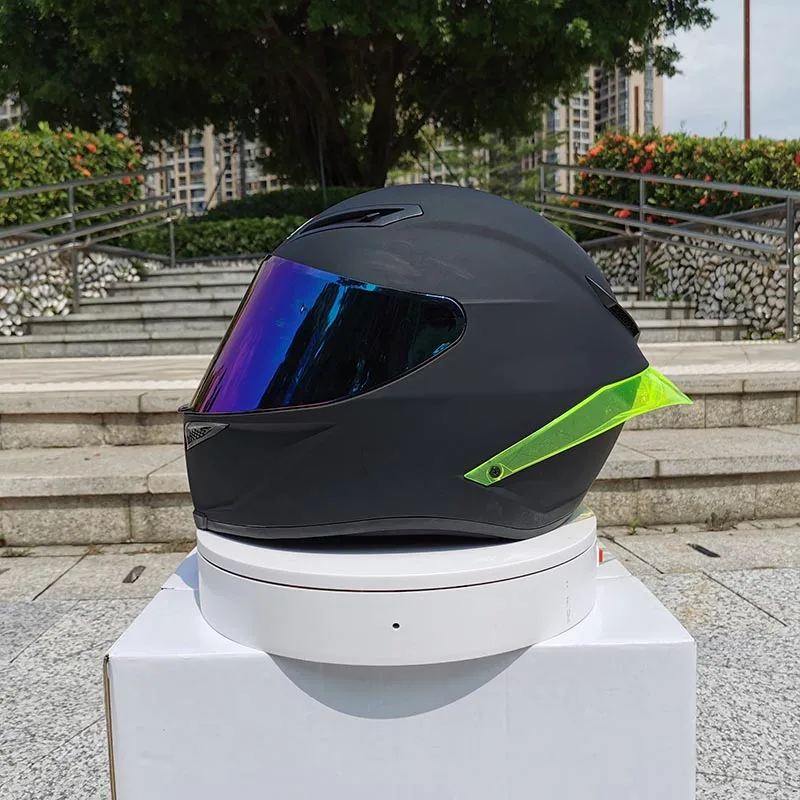 Новое поступление мотоциклетный шлем унисекс Полнолицевой шлем casco зимний сезон Безопасный черный шлем dot утвержден - Color: 5