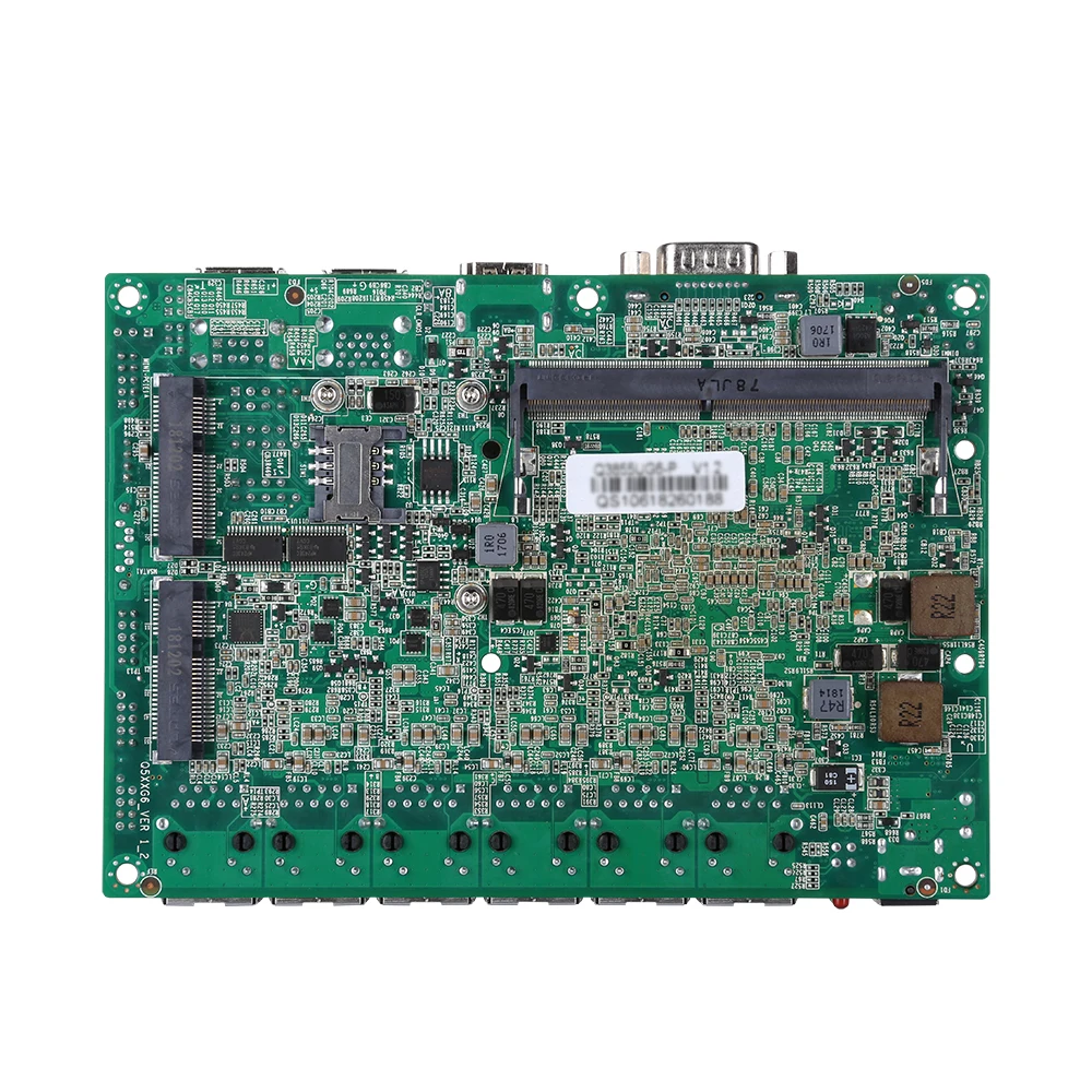 Qotom Mini PC Q500G6-S05 with Celeron Core i3 i5 i7 AES-NI 6 Gigabit NIC  Router Firewall Support Linux Ubuntu Fanless Computer