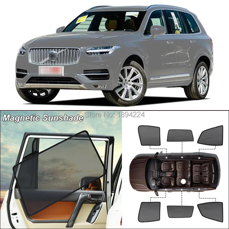 

Car Side Windows Magnetic Sun Shade UV Protection Ray Blocking Mesh Visor For Volvo XC60 2017-2019