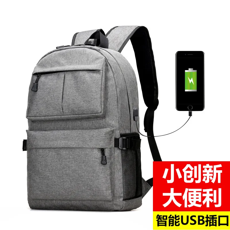 

USB Unisex Design Backpack Book Bags for School Backpack Casual Rucksack Daypack Oxford Canvas Laptop Fashion Man Backpacks