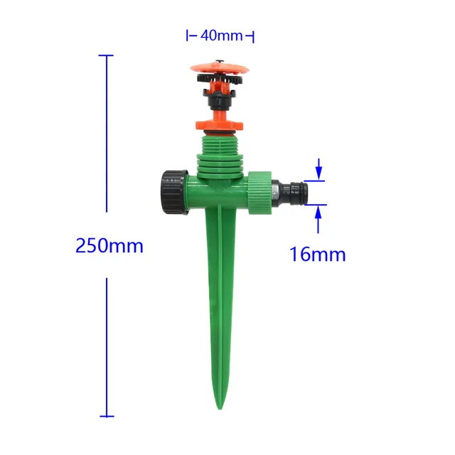 1/2 "Kerti Forgó Víz Sprinkler Támogató Kerti Mezőgazdasági Sprinklerek Gyep Irrigaiton Öntözés 1Db - Image 3