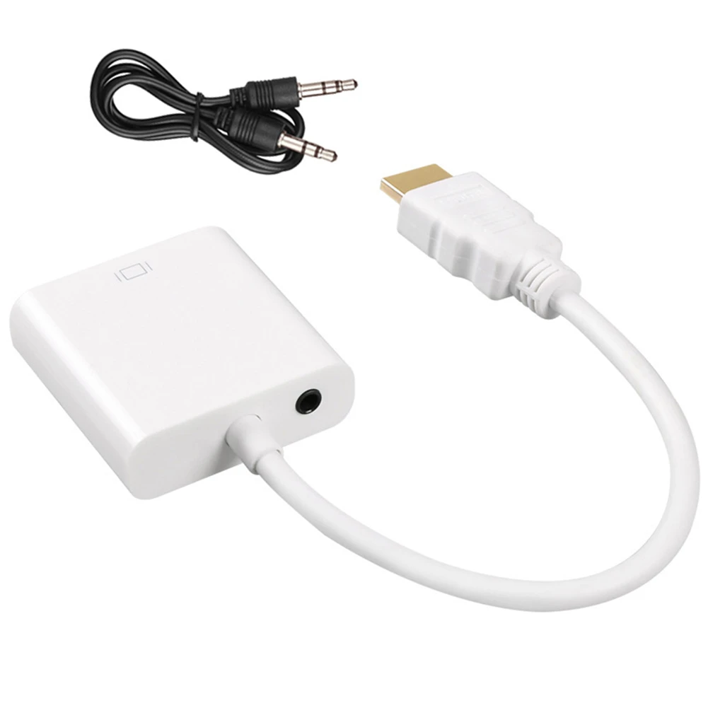 Поддержка HDCP Мужской и Женский адаптер hdmi-vga с аудио конвертер адаптер кабель для ПК ноутбука планшета