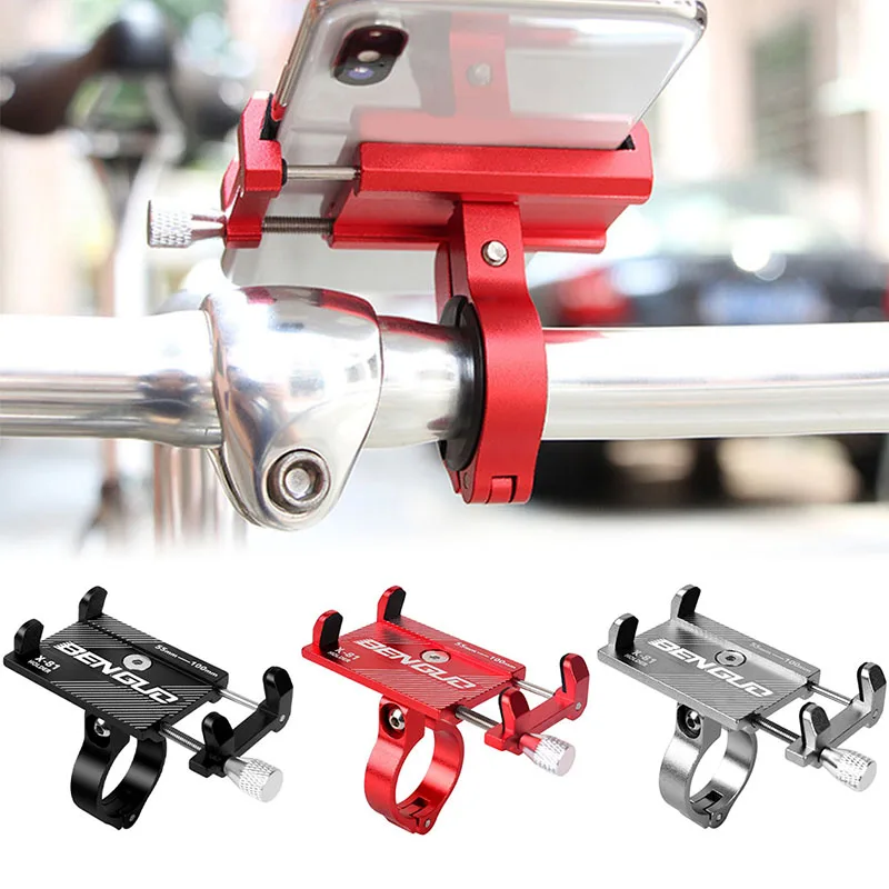 

Bike Phone Holder For 3.5-6.2 Inch Smartphone Adjustable Support GPS Bike Phone Stand Mount Bracket Handlebar Stand Bracket