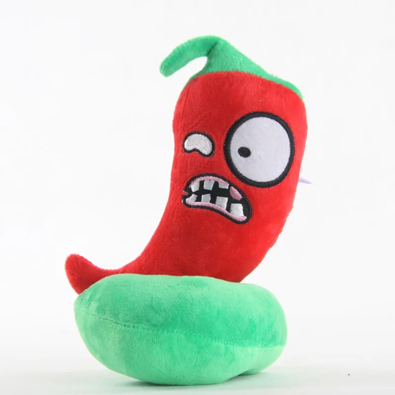 Chili Растения против зомби плюшевые игрушки 16 стилей растения плюшевые игрушки 20-23 см мягкие игрушки куклы игрушки для детей подарок пвз плюшевые игрушки - Цвет: Chili