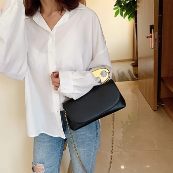 

Large Pin Bags Women's Korean Version Of The Square Shoulder PU Leather Fun Design Party Handbags Fashion Women's Crossbody Bags